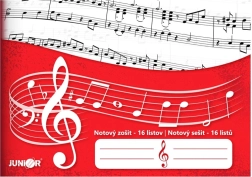 Cuaderno de música Junior, 16 hojas