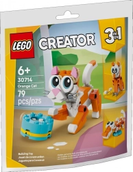 Set de construcción Creator 3 en 1 – gato rojizo, cocodrilo y búho