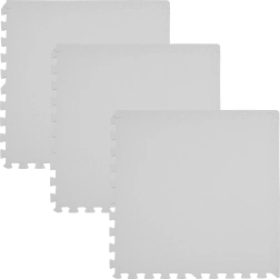 Alfombra de puzzle de espuma para suelo Humbi 180 × 60 cm gris - 3 piezas