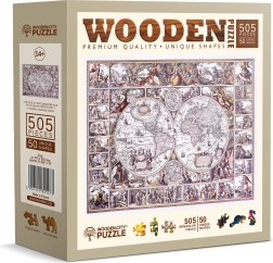 Puzzle de madera WOODEN CITY Mapa de la era de los descubrimientos 505 piezas