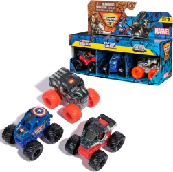 Monster Jam Mini Jams – set de 3 mini trucks MARVEL: Winter Soldier, Captain America, War Machine