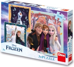 Puzzle Disney Frozen Otoño alegre 3x55 piezas