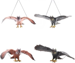 Búho volador de plástico 38 cm para colgar