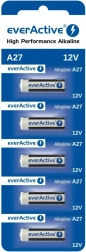 Pilas alcalinas 27A 12V, blíster 5 uds everActive