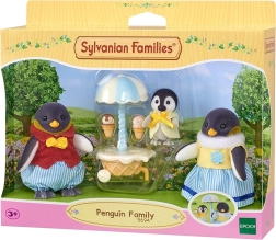 Sylvanian Families familia de pingüinos con carrito de helados