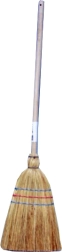 Escoba de arroz con mango de madera 74 cm