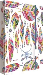 Caja para cuadernos A4 Jumbo Plumas