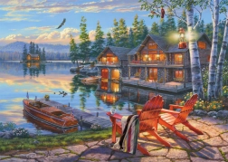 Puzzle Orillas del lago, Nueva York 1000 piezas de Schmidt