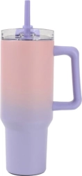 Gran vaso térmico con pajita – pastel