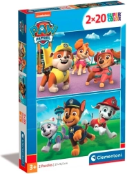 Puzzle 2×20 piezas Paw Patrol