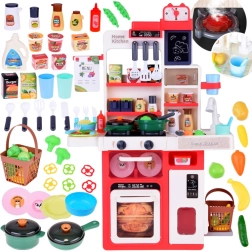 Cocina infantil interactiva con luces, sonidos y vapor