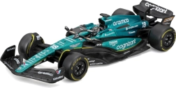 Bburago 1:43 Formula 1 Aston Martin AMR23 #18 Lance Stroll – modelo metálico con piloto en caja de regalo