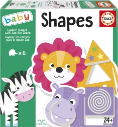 EDUCA baby encajable explora las formas con la cebra Zak (6 × 2 piezas)