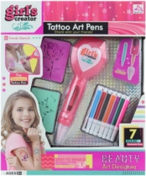 Set de tatuajes a batería para niñas