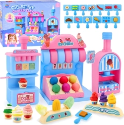 Dulce set de plastilina: heladería y pastelería con abundantes accesorios
