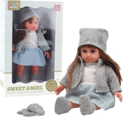 Muñeca SWEET ANGEL con conjunto gris 36,5 cm