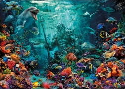 Puzzle Poseidón en un arrecife de coral 1000 piezas