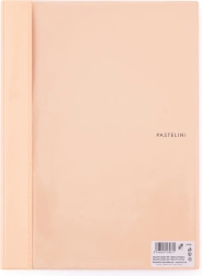 Carpeta de presentación A4 de PVC con bolsillo frontal Pastelini color albaricoque