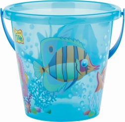 Androni cubo transparente con pececitos – pequeño – Modrý