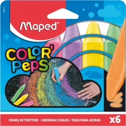Maped tizas para acera – set de 6 colores