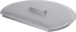 Tapa plateada para cubo de pared de 11 l