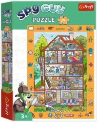 Puzzle de búsqueda de imágenes Spy Guy: En casa, 24 piezas