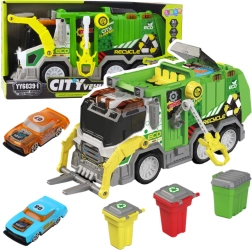 Camión de basura urbano con luces y sonidos