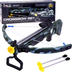 Ballesta infantil con mira láser y flechas con ventosa