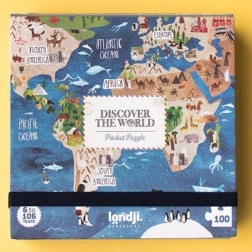 Puzzle de bolsillo Londji Alrededor del mundo 100 piezas