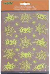 Pegatinas que brillan en la oscuridad arañas 25 × 14,4 cm halloween