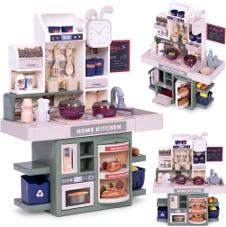 Cocina infantil con sonidos, iluminación LED y vapor, 35 accesorios