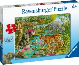 Puzzle Ravensburger Animales de la India 60 piezas