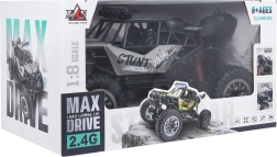 Coche de carreras stunt RC crawler 1:8 gris 4x4