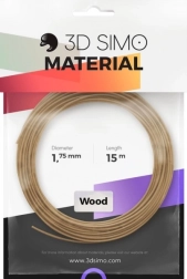 Filamento wood pro para impresión 3D y lápices 3D, marrón 1,75 mm, 15 m