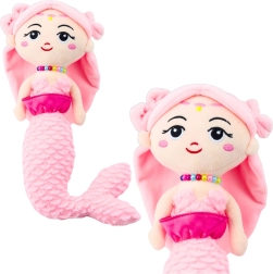 Adorable sirena de peluche rosa 32 cm