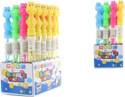 Pompas de jabón rana – tubo de plástico con motivo de dinosaurio, 26 cm