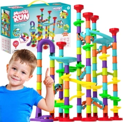 WOOPIE pista de canicas con espiral, 142 piezas