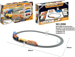 Juego de tren eléctrico infantil con vía de 170 cm