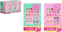 Create It! Candy uñas postizas adhesivas de colores
