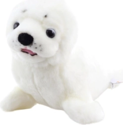 Foca de peluche blanca 20 cm eco-friendly