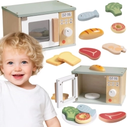 Microondas de madera con alimentos TOOKY TOY