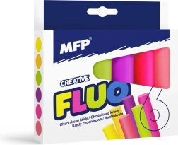 Tizas neon para acera, redondas, 6 uds, surtido de colores