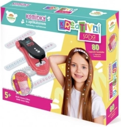 Piedritas brillantes con aplicador para el cabello y decoraciones