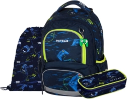Set escolar OXY NEXT Gamer – mochila, estuche y bolsa para zapatillas