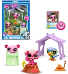 Set de 3 figuras Littlest Pet Shop Camping