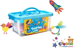 Juego creativo en caja de plástico 26 × 12 cm