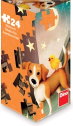 Puzzle Dino Pollito perdido 24 piezas