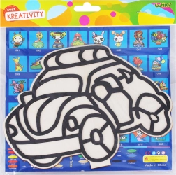 Set creativo para niños: imagen de madera con plastilina de bolitas