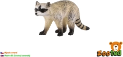 Figura de plástico de mapache norteño de 8 cm