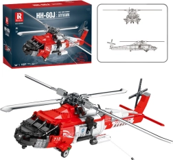 Set de construcción del helicóptero de rescate HH-60J Jayhawk 1137 piezas